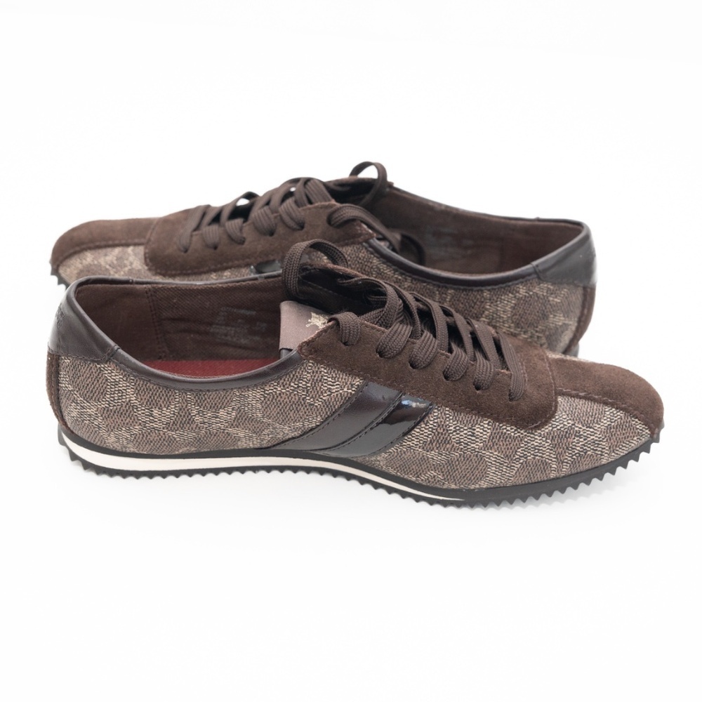 Coach. Ivy Leather Logo‎ Sneakers. - Picture 4 of 14